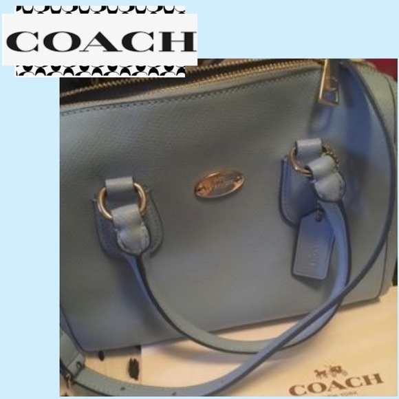 Coach Handbags - 🚫Final💰Authentic/New Blue Coach Mini Satchel!